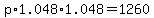 p%2A1.048%2A1.048=1260