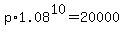 p%2A1.08%5E10=20000