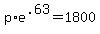 p%2Ae%5E.63+=+1800