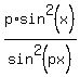p%2Asin%5E2%28x%29%2Fsin%5E2%28px%29