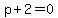 p%2B2=0