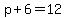 p%2B6=12