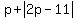 p%2Babs%282p-11%29