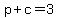 p%2Bc=3