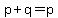 p%2Bq+=+p