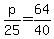 p%2F25=64%2F40