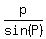 p%2Fsin%28P%29