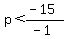p%3C%28-15%29%2F%28-1%29