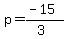 p=%28-15%29%2F%283%29