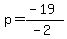p=%28-19%29%2F%28-2%29