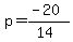 p=%28-20%29%2F%2814%29