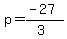 p=%28-27%29%2F%283%29