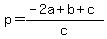 p=%28-2a%2Bb%2Bc%29+%2Fc
