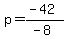 p=%28-42%29%2F%28-8%29