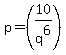 p=%2810%2Fq%5E6%29