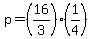p=%2816%2F3%29%281%2F4%29