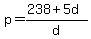 p=%28238%2B5d%29%2Fd
