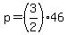 p=%283%2F2%2946
