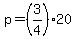 p=%283%2F4%2920