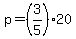 p=%283%2F5%2920