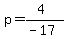p=%284%29%2F%28-17%29
