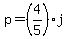 p=%284%2F5%29j