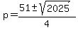 p=%2851%2B-sqrt%282025%29%29%2F4