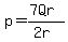 p=%287Qr%29%2F%282r%29