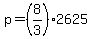 p=%288%2F3%292625