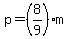 p=%288%2F9%29m