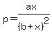 p=%28ax%29%2F%28b%2Bx%29%5E2