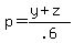 p=%28y%2Bz%29%2F.6%29