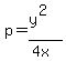 p=%28y%5E2%29%2F%284x%29