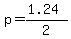 p=+%281.24%29%2F2+