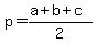 p=+%28a%2Bb%2Bc+%29%2F2