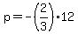p=-%282%2F3%2912