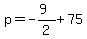 p=-%289%29%2F2%2B75