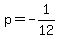 p=-1%2F12