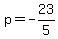 p=-23%2F5