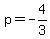 p=-4%2F3