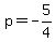p=-5%2F4