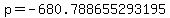 p=-680.788655293195