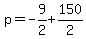 p=-9%2F2%2B150%2F2
