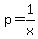 p=1%2Fx