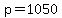 p=1050