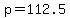 p=112.5