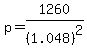 p=1260%2F%281.048%29%5E2