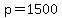 p=1500