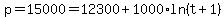 p=15000=12300%2B1000%2Aln%28t%2B1%29