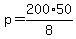 p=200%2A50%2F8